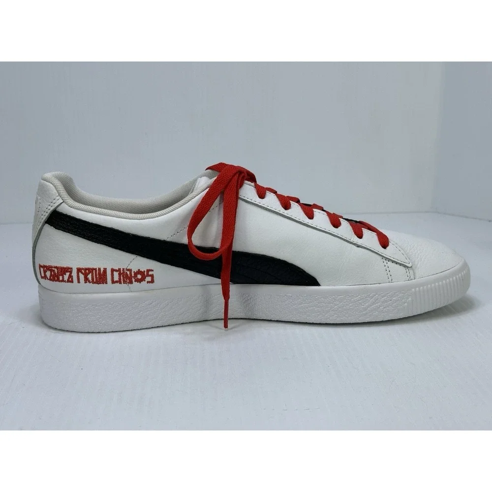 Puma Clyde x Staple Create From Chaos V2 Mens 12 White Black Sneakers 387494-01